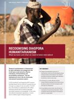 Cover Policy Brief_Recognising diaspora humanitarianism