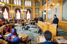 Hand-over of report in Norway's Stortinget