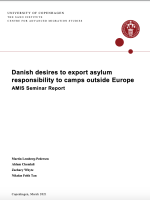 Danish desires to export asylum responsibility to camps outside Europe