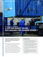 Governing Uranium Globally: A Shifting Market means New Demands for Uranium Security